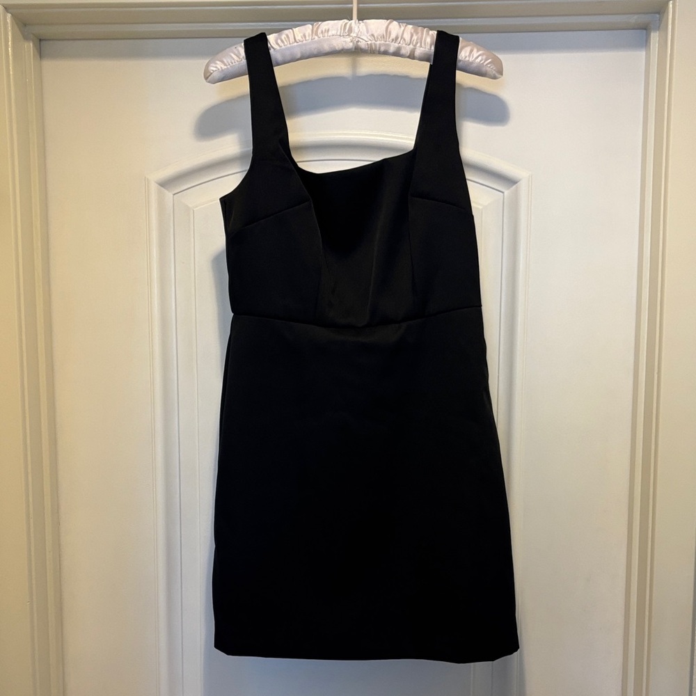a new day Black Satin Cocktail Dress
